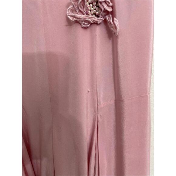 La Fuori Backless Maxi Dress in Ostrich Feather Pink XS NWT $780msrp - Picture 8 of 14